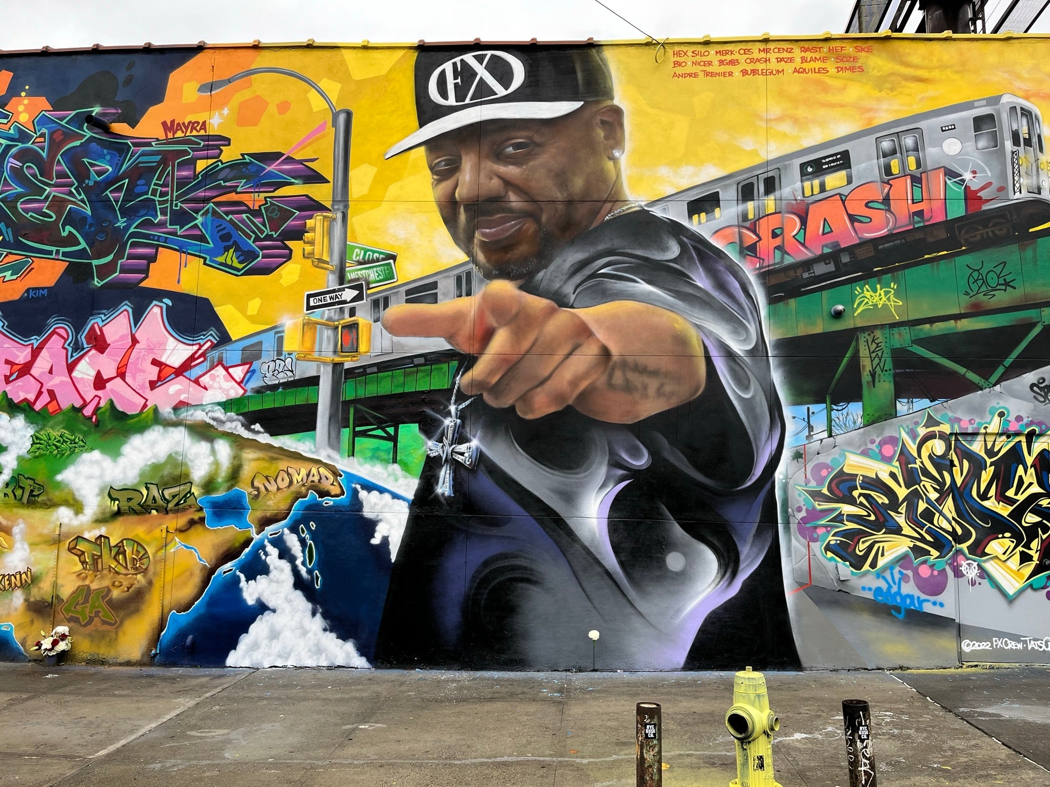 New York Travel - FX and Tats world peace mural – Bublegum