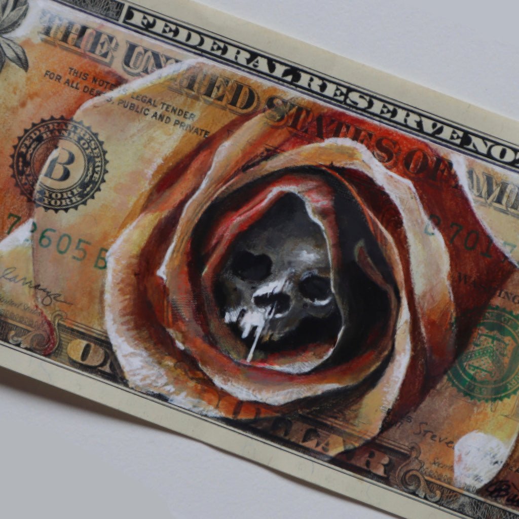 Custom banknotes by graffiti artist Bublegum